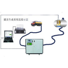 gas station tank monitor system liquid calibration